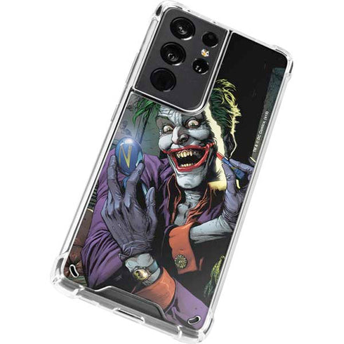 DC Comics The Joker Put on a Smile Galaxy S21 Ultra 5G Clear Case